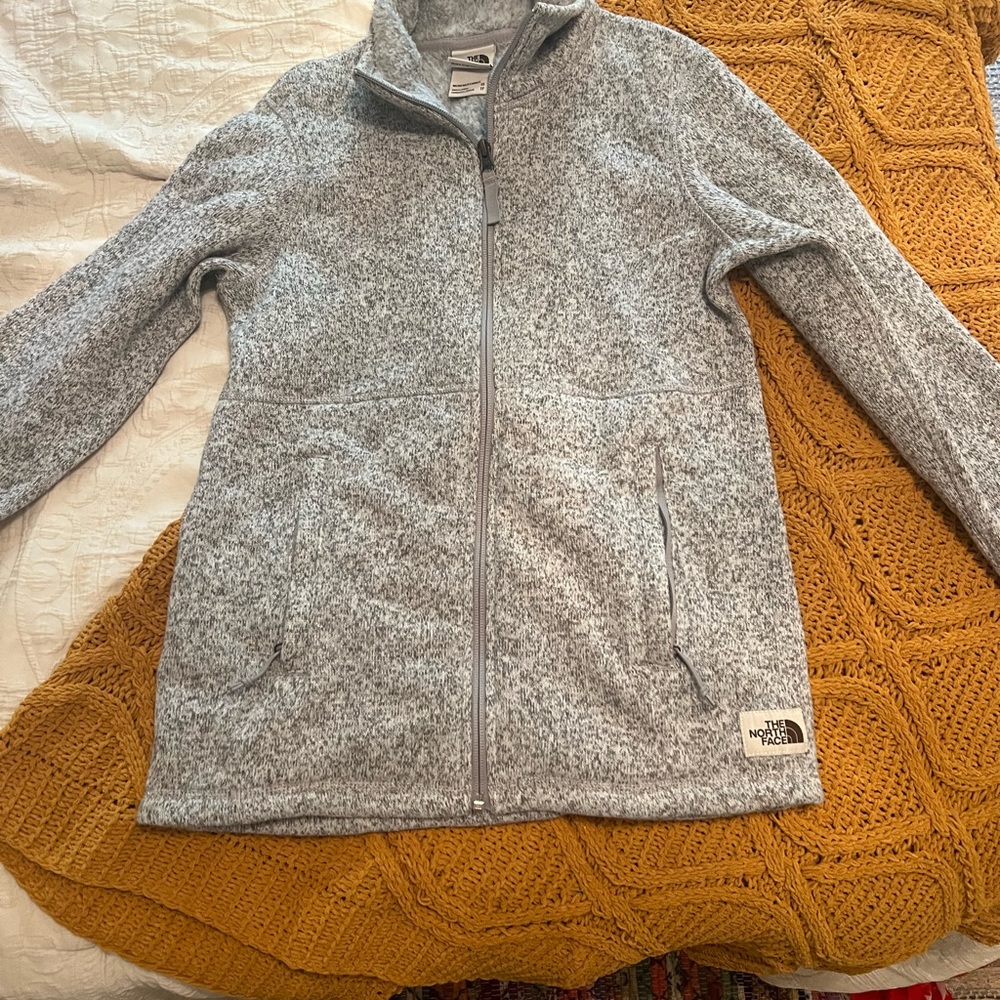 North face women’s crescent zip up fleece jacket